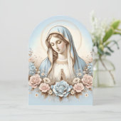 Maagd Maria - Pastelkleuren Kaart (Staand voorkant)
