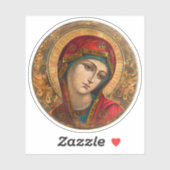 Maagd Maria Religieus Christelijk Vinyl Sticker (Vel)