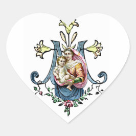 Maagd Maria Religieus Jezus Katholiek Hart Sticker