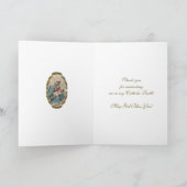 Maagd Maria Religieuze CCD Docent Priester Non Kaart (Binnen)