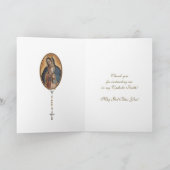 Maagd Maria Religieuze CCD Docent Priester Non Kaart (Binnen)