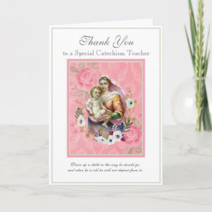 Maagd Maria Religieuze CCD-leraar Priester Non Kaart