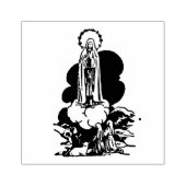 Maagd Maria Religieuze Fatima Kinderen Katholiek Rubberstempel (Afrduk)