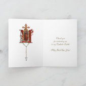 Maagd Maria Religieuze Guadalupe Katholiek Kaart (Binnen)