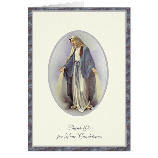 Maagd Maria Religieuze Schimmelcondoleances (Voorkant)