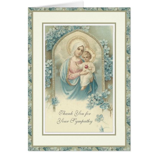 Maagd Maria Religieuze Schimmelcondoleances (Voorkant)