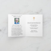 Maagd Maria Rozen Katholieke condoleances Dank u Bedankkaart (Binnen)