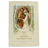 Maagd Maria & St. Joseph Bruiloft Katholiek Medium Cadeauzakje (Voorkant)