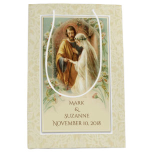 Maagd Maria & St. Joseph Bruiloft Katholiek Medium Cadeauzakje