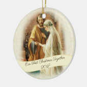 Maagd Maria St. Joseph-Passen getrouwd zonder bloz Keramisch Ornament (Links)