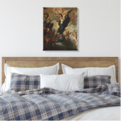 Maagd Maria St. Michael Apocalypse Religieuze Enge Canvas Afdruk (Insitu (Slaapkamer))