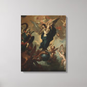 Maagd Maria St. Michael Apocalypse Religieuze Enge Canvas Afdruk (Voorkant)