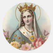 Maagd Maria sticker  (Voorkant)