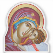 Maagd Maria sticker Theotokos (Voorkant)