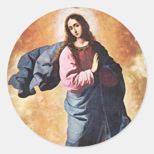 Maagd Maria stickers (Voorkant)