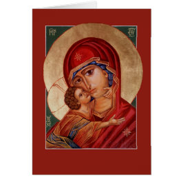 Maagd Maria Theotokos-groet, zonder zegen