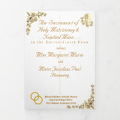 Maagd Maria Traditionele Latijnse Mis Trouwprogram Drieluik Programma (Cover)