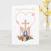 Maagd Maria | Valentijnsdag | rooms-katholiek Kaart (Gele Bloem)