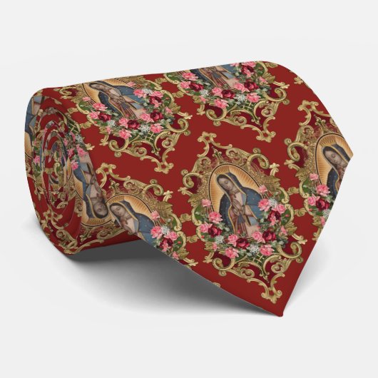 Maagd Maria van de Spaanse Stropdas Guadalupe Mexi (Opgerold)