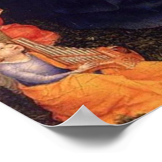 Maagd Maria van het Roos Poster (Hoek)