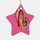 Maagd Maria van keramisch Ornament met Baby Jezus (Rechts)