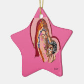 Maagd Maria van keramisch Ornament met Baby Jezus (Links)