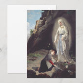 Maagd Maria van Lourdes Bedankkaart (Voorkant / Achterkant)