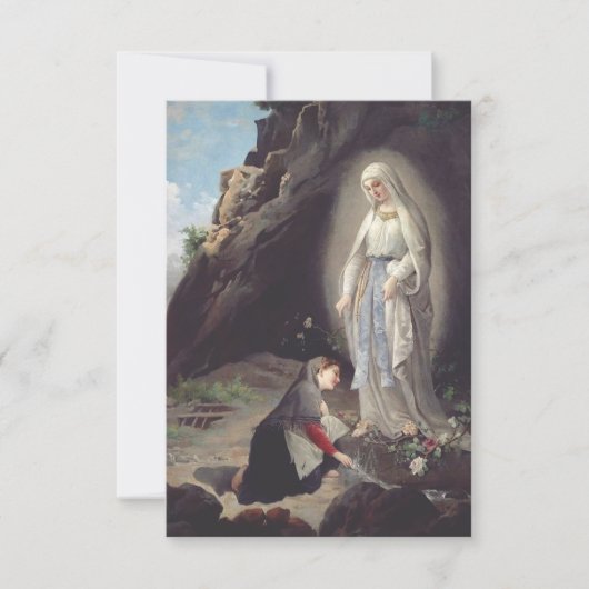 Maagd Maria van Lourdes Bedankkaart (Voorkant)