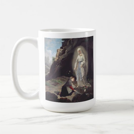 Maagd Maria van Lourdes Koffiemok (Links)