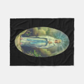 Maagd Maria van Lourdes Onze-Lieve-Vrouw Christeli Fleece Deken (Voorkant (Horizontaal))
