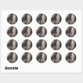 Maagd Maria van Lourdes Ronde Sticker (Vel)
