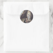 Maagd Maria van Lourdes Ronde Sticker (Tas)