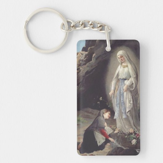 Maagd Maria van Lourdes Sleutelhanger (Voorkant)