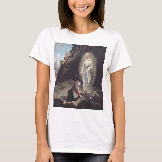 Maagd Maria van Lourdes T-shirt (Voorkant)