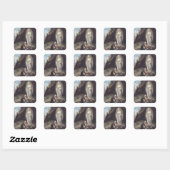 Maagd Maria van Lourdes Vierkante Sticker (Vel)