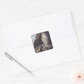 Maagd Maria van Lourdes Vierkante Sticker (Envelop)
