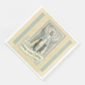 Maagd Maria Verjaardag Zegeningen Lace Ecru Wit Servet (Hoek)