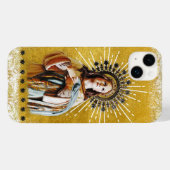 Maagd Maria Wit & Goud Sterrenkroon Case-Mate iPhone Case (Achterkant (horizontaal))