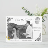 Maagd Maria Zilveren Katholieke bruiloft Save the  Save The Date (Staand voorkant)