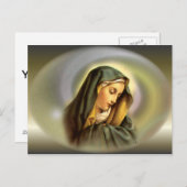 Maagd Maria zonder blozen - Moeder van God Briefkaart (Voorkant / Achterkant)