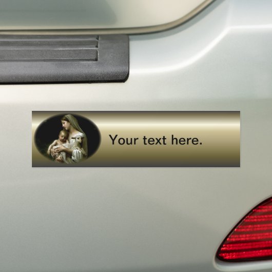 Maagd Maria zonder blozen - Moeder van God Bumpersticker (Op auto)