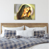 Maagd Maria zonder blozen - Moeder van God Canvas Afdruk (Insitu (Slaapkamer))
