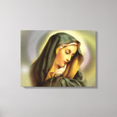 Maagd Maria zonder blozen - Moeder van God Canvas Afdruk (Voorkant)