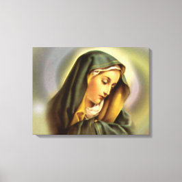 Maagd Maria zonder blozen - Moeder van God Canvas Afdruk