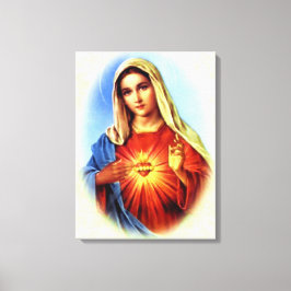 Maagd Maria zonder blozen - Moeder van God Canvas Afdruk