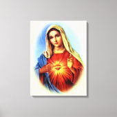 Maagd Maria zonder blozen - Moeder van God Canvas Afdruk (Voorkant)