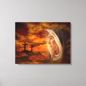 Maagd Maria zonder blozen - Moeder van God Canvas Afdruk (Voorkant)