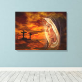 Maagd Maria zonder blozen - Moeder van God Canvas Afdruk (Insitu (Houten vloer))