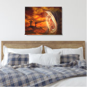 Maagd Maria zonder blozen - Moeder van God Canvas Afdruk (Insitu (Slaapkamer))