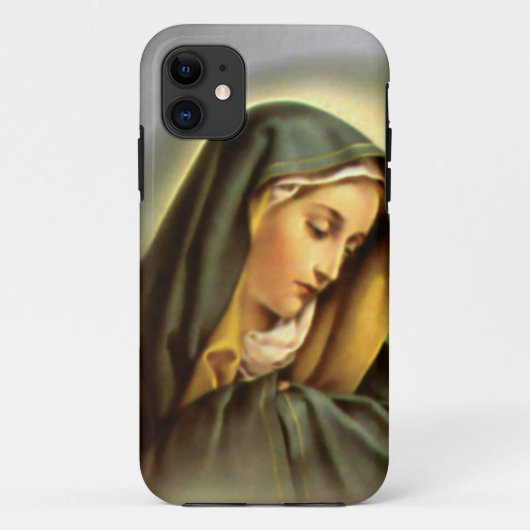 Maagd Maria zonder blozen - Moeder van God Case-Mate iPhone Case (Achterkant)